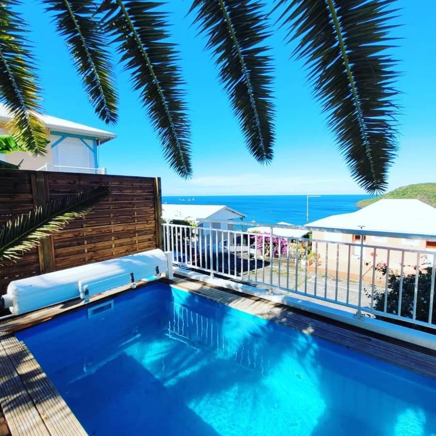 Rose Phoenix Rez-De-Jardin Piscine Et Vue Mer Les Anses-d'Arlets Exterior foto